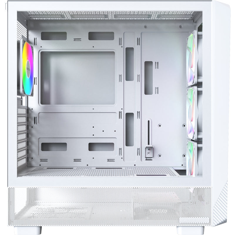 Afbeelding laden in galerijviewer, Montech x5 midi tower behuizing (wit | 2x usb-a | 1x usb-c | tempered glass)
