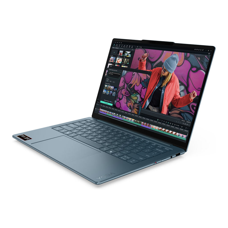 Afbeelding laden in galerijviewer, Lenovo yoga slim 7 14akp10 (83jy0082mh) 14 copilot+ laptop (blauwgroen | ryzen 7 350 | radeon 860m | 32 gb | 1 tb ssd)
