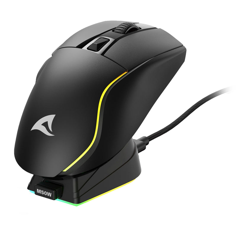 Afbeelding laden in galerijviewer, Sharkoon skiller sgm50w gaming muis (zwart, 400 - 6400 dpi, rgb leds)
