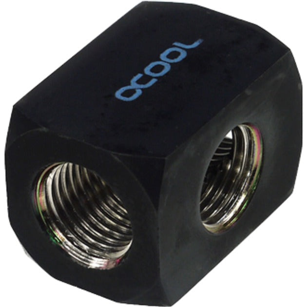 Afbeelding laden in galerijviewer, Alphacool hf aansluitingsterminal tee t-stuk rond g1 4 (zwart)

