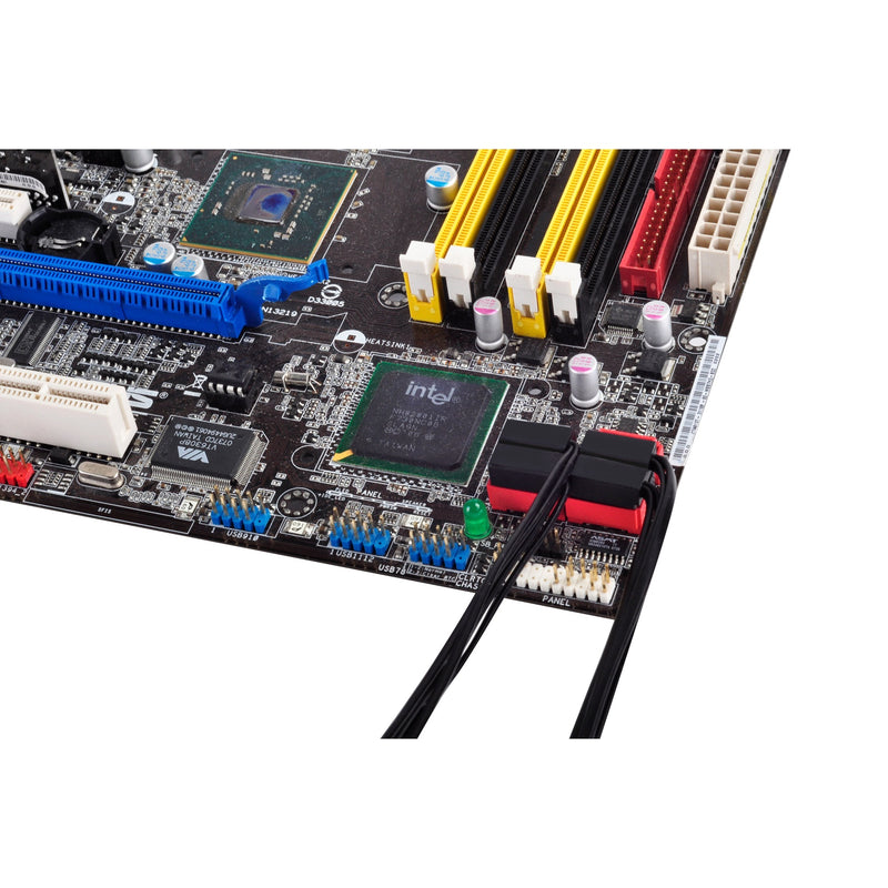 Afbeelding laden in galerijviewer, Silverstone sata iii kabel 30cm (zwart, 6gb s, low profile connector, cp11b-300)
