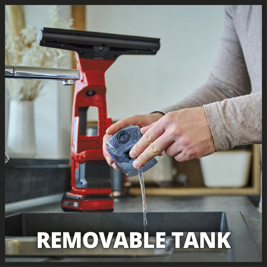 Einhell accu raamreiniger brillianto (rood, accu en lader niet inbegrepen)