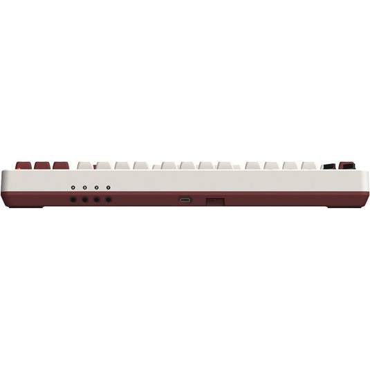 8bitdo retro mechanical keyboard fami edition (beige, us lay-out (qwerty), kailh box white, 80% (tkl), bluetooth low energy, wireless 2.4g, usb)