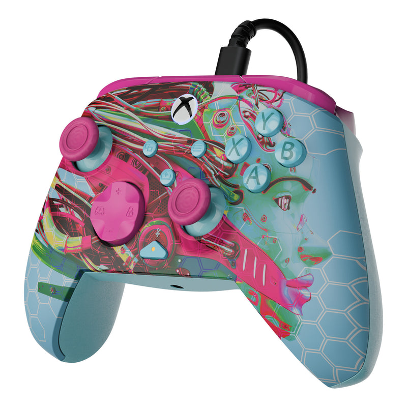 Afbeelding laden in galerijviewer, Turtle beach pdp rematch glow geavanceerde bedrade controller (android dreams, xbox serie x|s, xbox one, pc)

