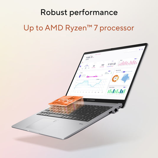 Asus expertbook p1 pm1503cda-s70318x 15.6 laptop (grijs | r7 170 | radeon 680m | 16 gb | 512 gb ssd)