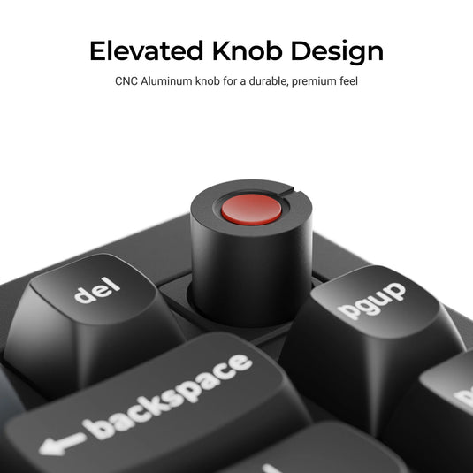 Keychron v1w-d4 8k qmk wired custom mechanical keyboard (zwart, us lay-out (qwerty), super banana, 75%, rgb leds, double-shot pbt, hot swap, 8k, knop)