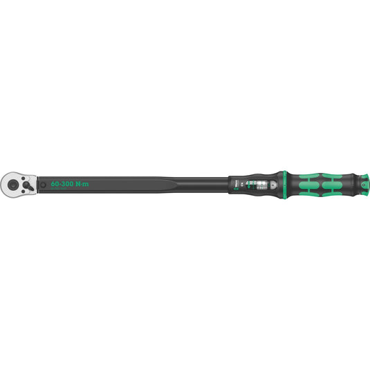 Wera click-torque c4 draaimomentsleutel met omschakelratel (zwart groen, 60-300nm, uitgang 1 2 )