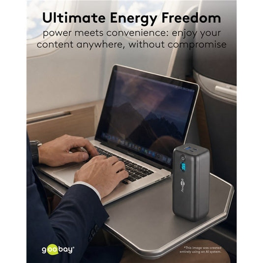 Goobay laptop powerbank (zwart, 20,000 mah, power delivery)