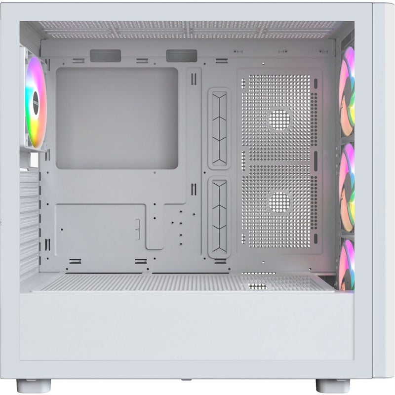 Afbeelding laden in galerijviewer, Montech xr wood midi tower behuizing (wit | 1x usb-a | 1x usb-c | rgb | window)
