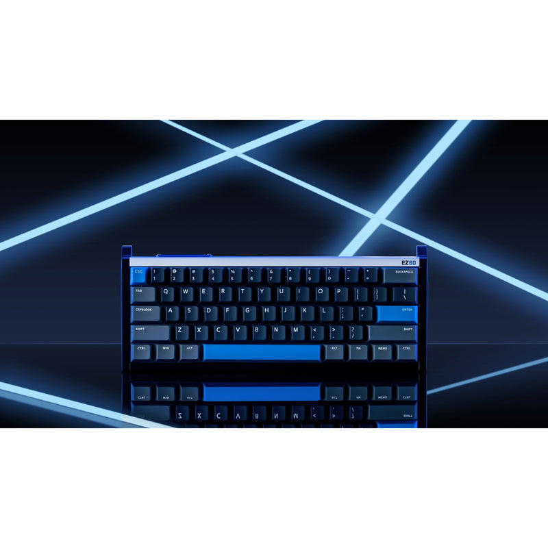 Afbeelding laden in galerijviewer, Iqunix ez60 magnetic switch gaming he keyboard (zwart, us lay-out (qwerty), gateron magnetic jade gaming, 60%, rgb, double shot pbt keycaps)

