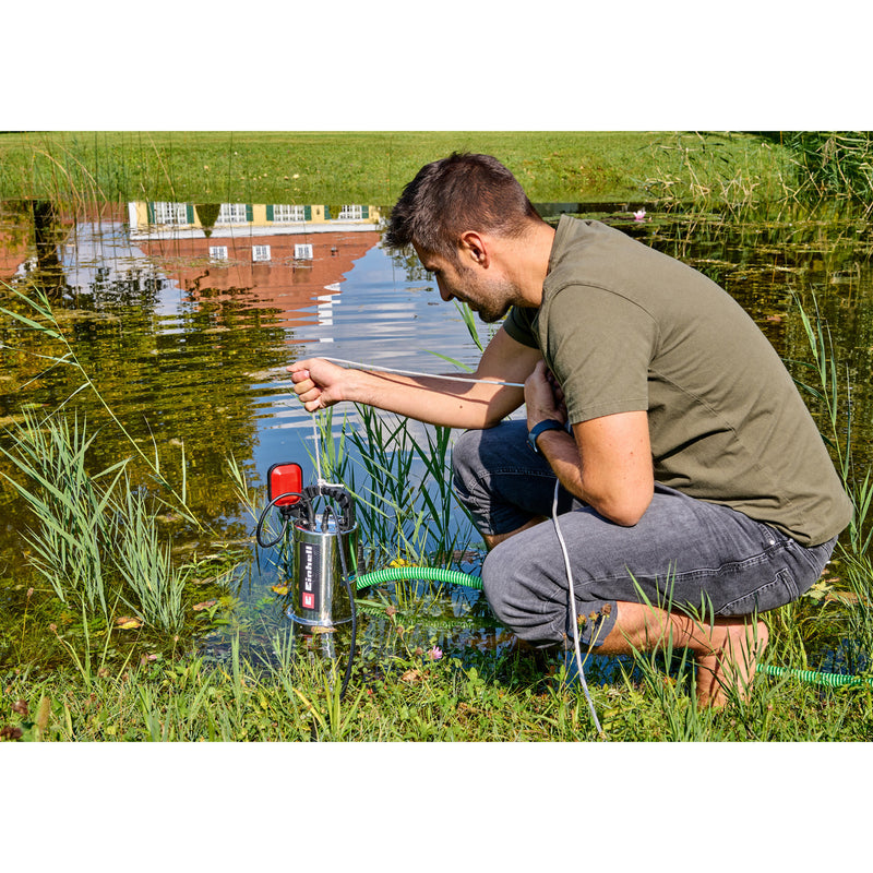 Afbeelding laden in galerijviewer, Einhell gc-dp 7035 n eco plus vuilwaterpomp (roestvrij staal rood)
