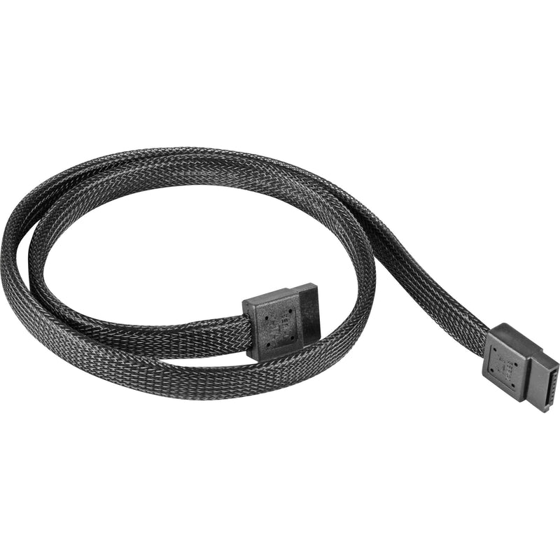 Afbeelding laden in galerijviewer, Silverstone sata iii kabel 50cm (zwart, 6gb s, cp07)
