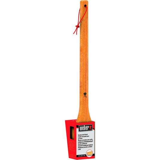 Weber reinigingsborstel - bamboe grillreinigingsborstel (45 cm)