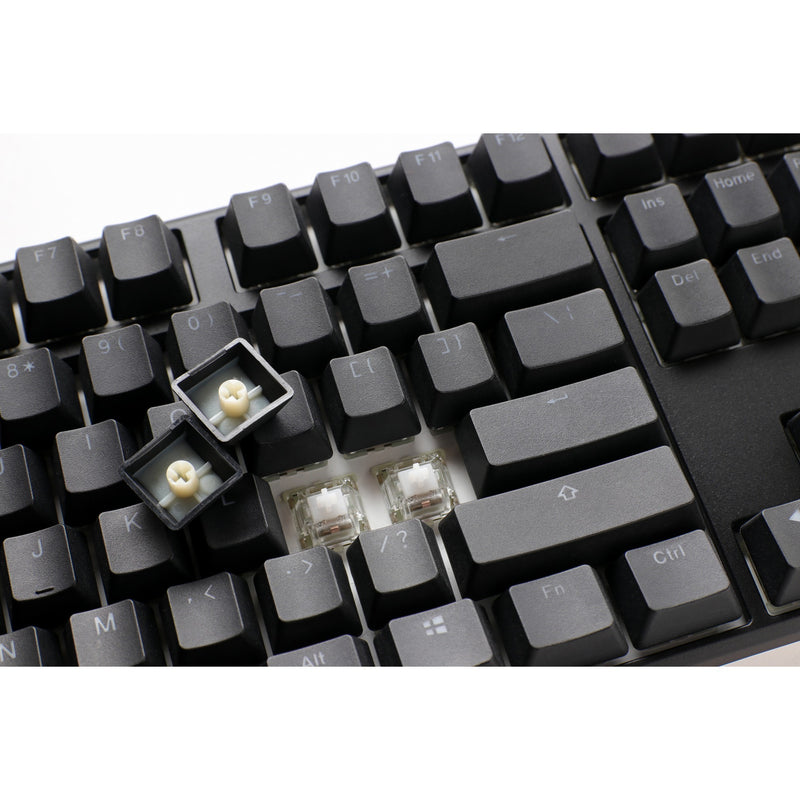Afbeelding laden in galerijviewer, Ducky one 3 classic, toetsenbord (zwart wit, us lay-out, cherry mx blue, rgb led, double-shot pbt, hot-swappable, quack mechanics)
