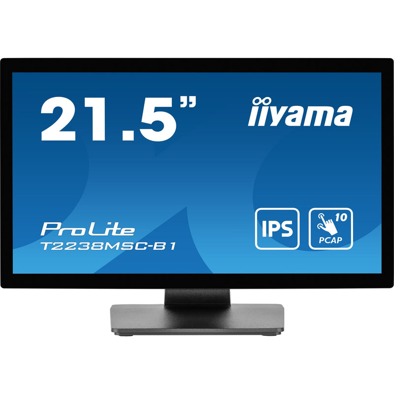 Afbeelding laden in galerijviewer, Iiyama prolite t2238msc-b1 21.5 touchscreen monitor (zwart (mat), hdmi, displayport, 2x usb-a, usb-b)

