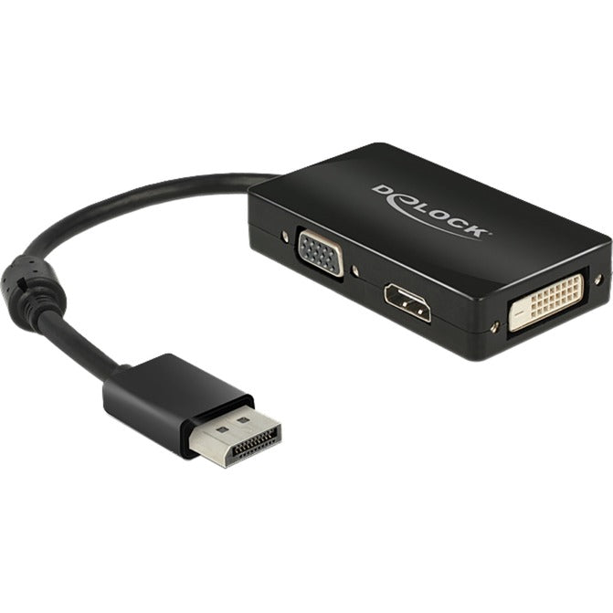 Afbeelding laden in galerijviewer, Delock displayport > vga hdmi dvi adapter (zwart)
