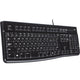 Logitech keyboard k120 for business (zwart, eu lay-out (qwerty), rubberdome, 100%)