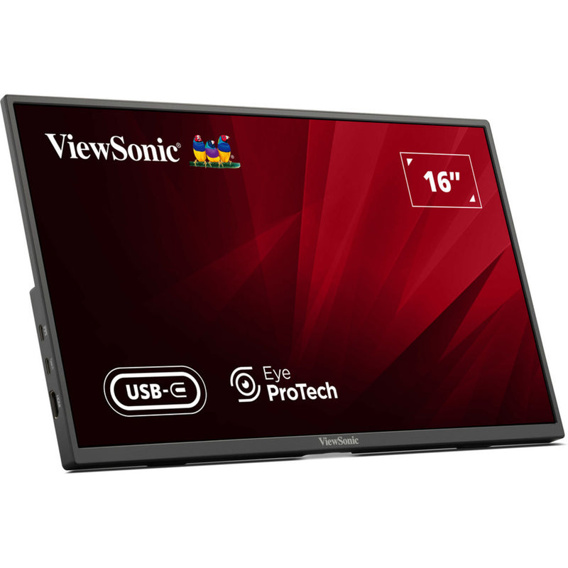 Afbeelding laden in galerijviewer, Viewsonic va1650 lichtgewicht draagbare monitor 16 (zwart, 1x hdmi, usb-c)
