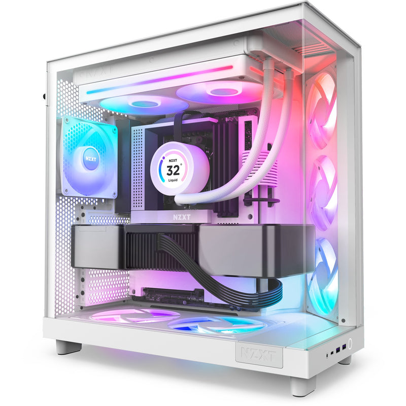 Afbeelding laden in galerijviewer, Nzxt f280 rgb core case fans (wit, 2 stuks, 280 x 140 x 26 mm)

