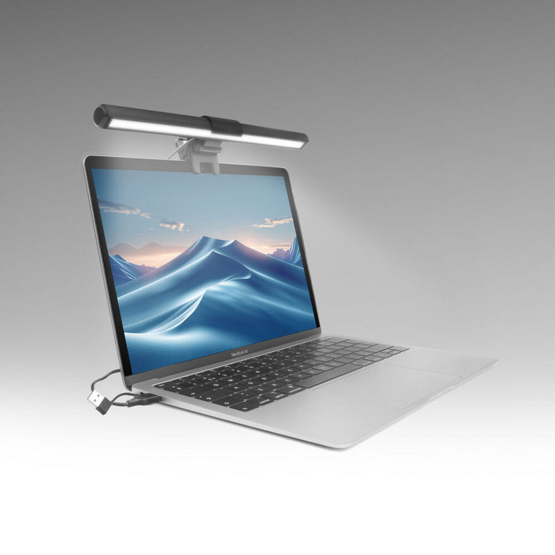 Afbeelding laden in galerijviewer, Act connectivity dimbare clip-on laptop led-lichtbalk led-bar (zwart, usb-voeding, 3000k-6500k)
