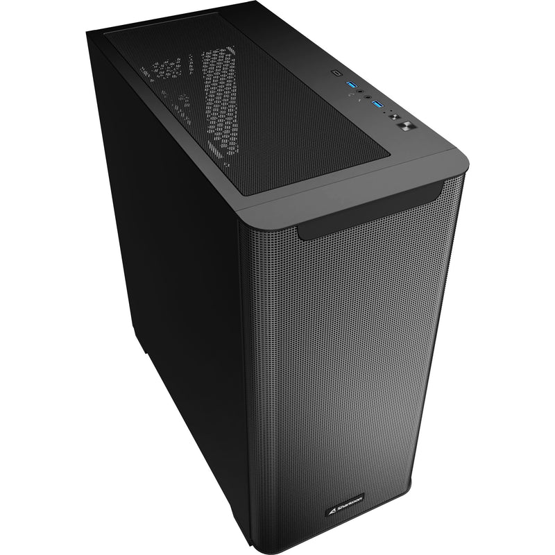 Afbeelding laden in galerijviewer, Sharkoon m30 black midi tower behuizing (zwart | 2x usb-a | 1x usb-c)
