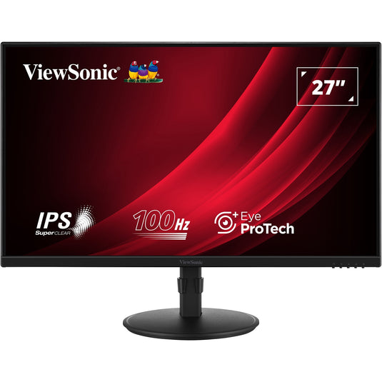 Viewsonic vg2708a-mhd 27 monitor (zwart, 1x hdmi, 1x displayport, vga, sound, 100 hz)