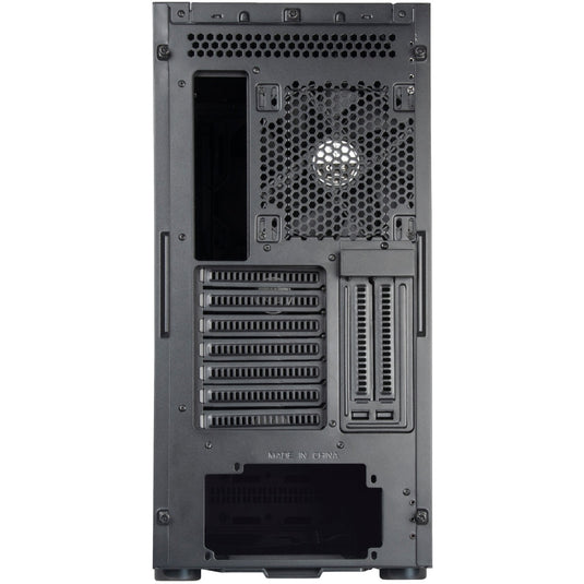 Silverstone sst-sed1-b midi tower behuizing (zwart | 2x usb-a | 1x usb-c)