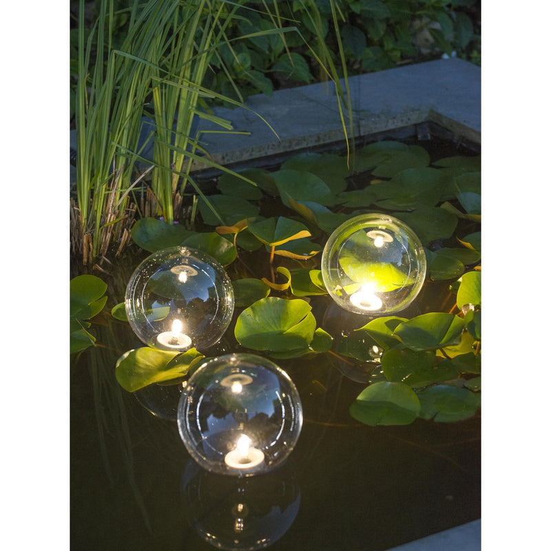 Afbeelding laden in galerijviewer, Ubbink multibright float drijvende lichtbol led ledlamp (transparant, 3 stuks)
