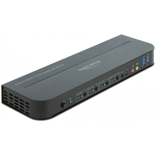 Afbeelding laden in galerijviewer, Delock hdmi kvm-switch 4k 60 hz met usb en audio
