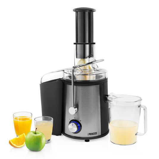 Princess 203040 juice extractor sapcentrifuge (zwart roestvrij staal, vaatwasser geschikte onderelen | 800 w)