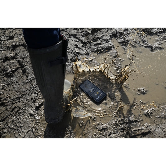 Jcb toughphone e50 smartphone (zwart | 128 gb | android 16 | dual-sim)