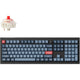 Keychron v6 max-d1 rgb mechanisch toetsenbord (zwart, us lay-out (qwerty), gateron jupiter red, 100%, rgb leds, double-shot osa pbt, hot swap, 2.4ghz | bluetooth 5.1 | usb-c, knob)
