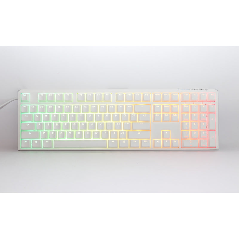 Afbeelding laden in galerijviewer, Ducky one 3 classic pure white, toetsenbord (wit, us lay-out, cherry mx blue, rgb led, double-shot pbt, hot-swappable, quack mechanics)
