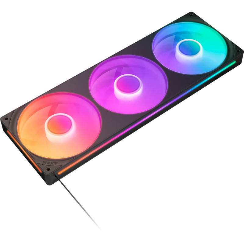 Afbeelding laden in galerijviewer, Nzxt f360 rgb core case fans (zwart, 3 stuks, 360 x 120 x 26 mm)
