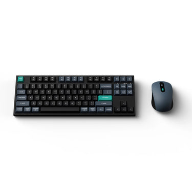 Keychron b33 keyboard and bm25 mouse wireless combo desktopset (zwart, us lay-out (qwerty), scissor switches, 80% (tkl), abs, usb-c | 2.4 ghz | bluetooth, 400-2400 dpi)