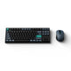 Keychron b33 keyboard and bm25 mouse wireless combo desktopset (zwart, us lay-out (qwerty), scissor switches, 80% (tkl), abs, usb-c | 2.4 ghz | bluetooth, 400-2400 dpi)