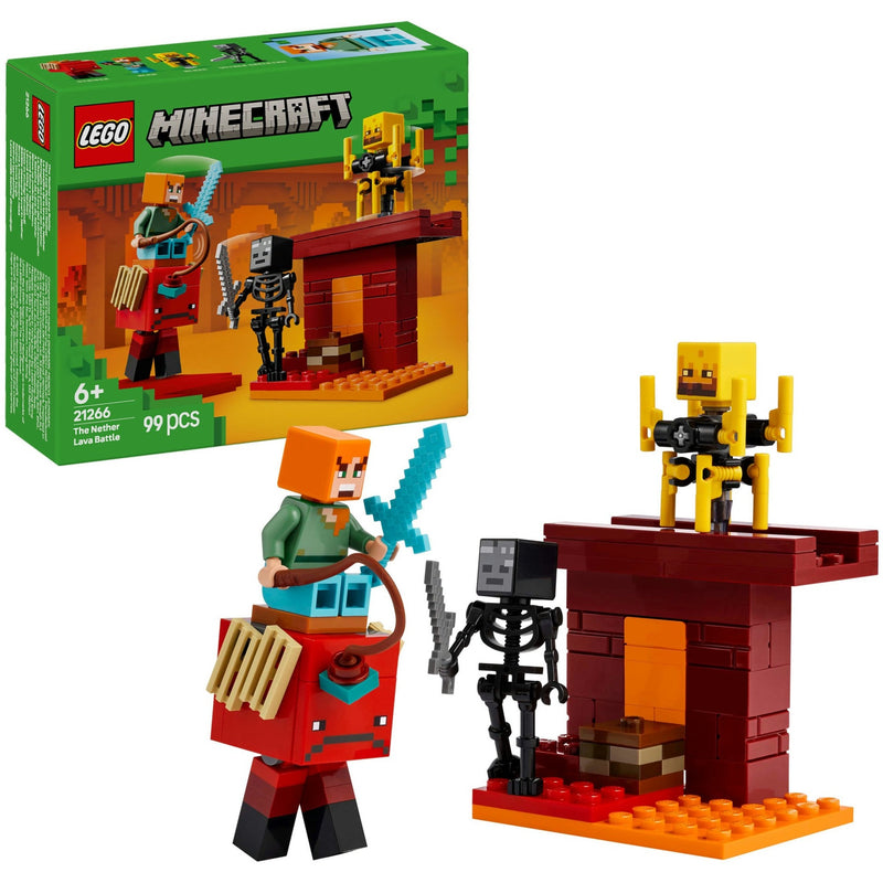 Afbeelding laden in galerijviewer, Lego minecraft de lavastrijd in de nether voor kinderen - 21266
