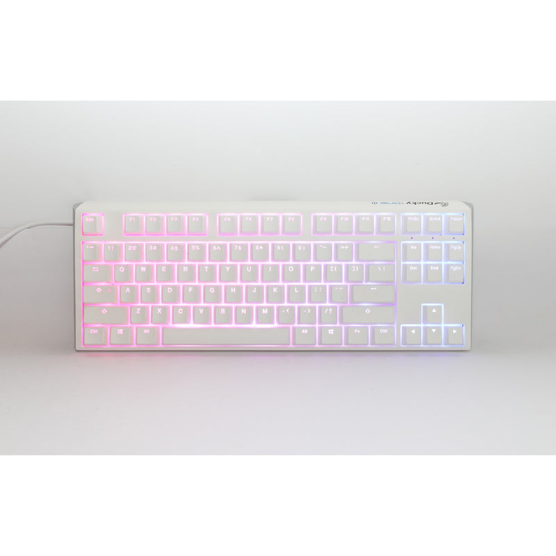 Afbeelding laden in galerijviewer, Ducky one 3 classic pure white tkl rgb mechanisch toetsenbord (wit, us lay-out (qwerty), cherry mx red, 80% (tkl), rgb leds, double-shot pbt, hot-swappable, quack mechanics)
