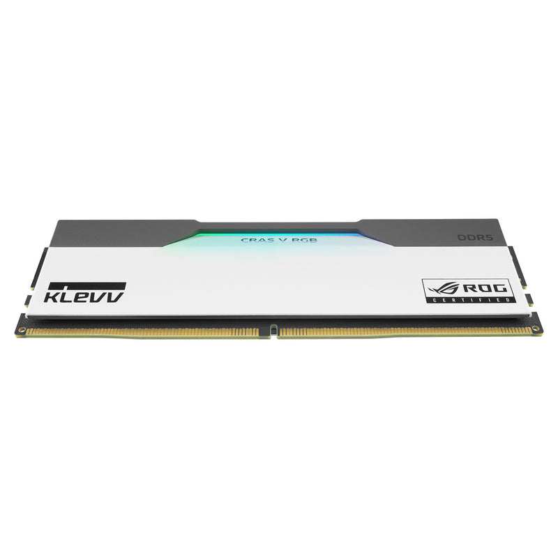 Afbeelding laden in galerijviewer, Klevv 32 gb ddr5-6200 (2x 16 gb) kit werkgeheugen (wit zwart, kd5agua80-62b320p, cras v rgb rog, xmp 3.0, expo)
