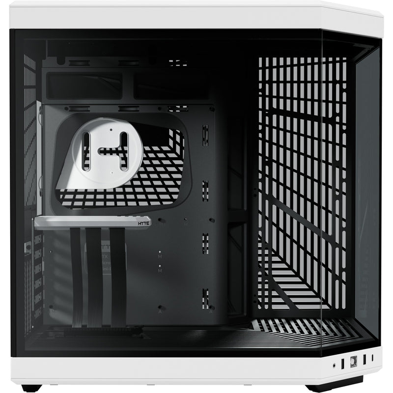 Afbeelding laden in galerijviewer, Hyte y70 midi tower behuizing (zwart wit | 2x usb-a | 1x usb-c | tempered glass)
