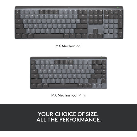 Logitech mx mechanical toetsenbord (zwart, us-international lay-out (qwerty), 100%, bluetooth)