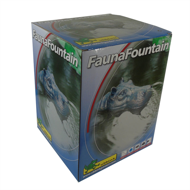 Afbeelding laden in galerijviewer, Ubbink drijvende spuitfiguur nijlpaardenkop waterornament
