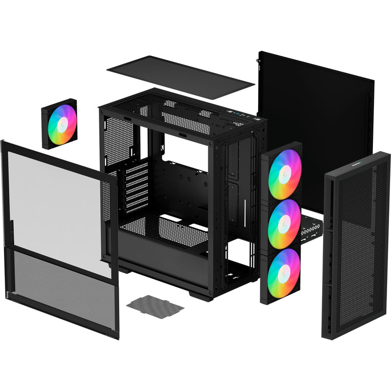 Afbeelding laden in galerijviewer, Deepcool ch560 midi tower behuizing (zwart | 1x usb-a | 1x usb-c | rgb | window)
