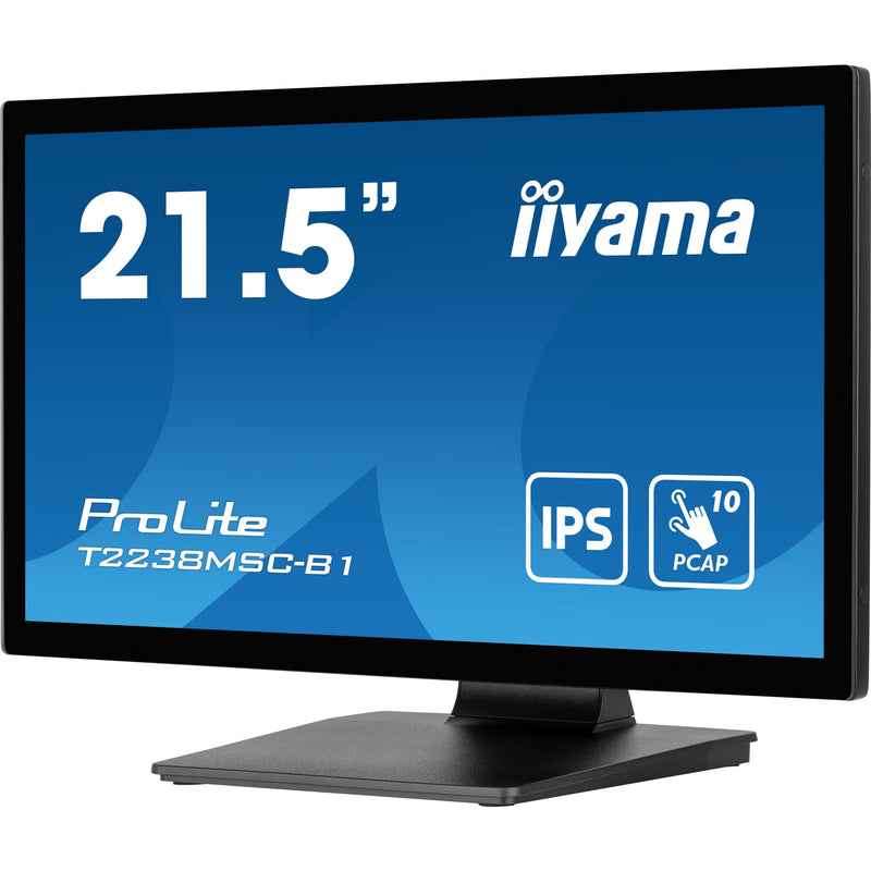 Afbeelding laden in galerijviewer, Iiyama prolite t2238msc-b1 21.5 touchscreen monitor (zwart (mat), hdmi, displayport, 2x usb-a, usb-b)
