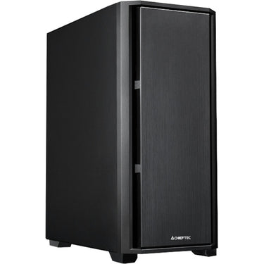 Chieftec pro midi q midi tower behuizing (zwart | 3x usb-a | 1x usb-c)