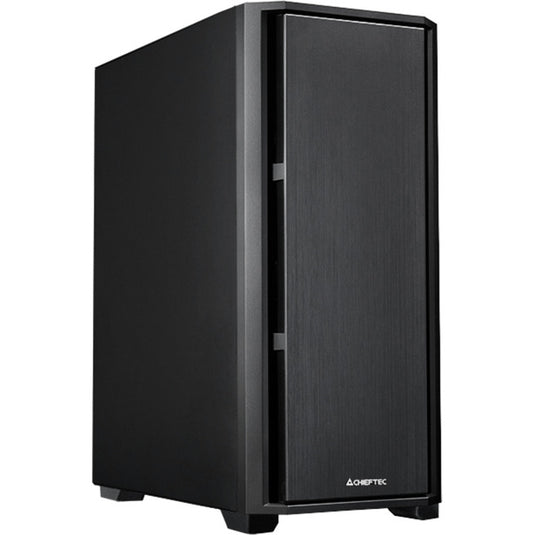 Chieftec pro midi q midi tower behuizing (zwart | 3x usb-a | 1x usb-c)