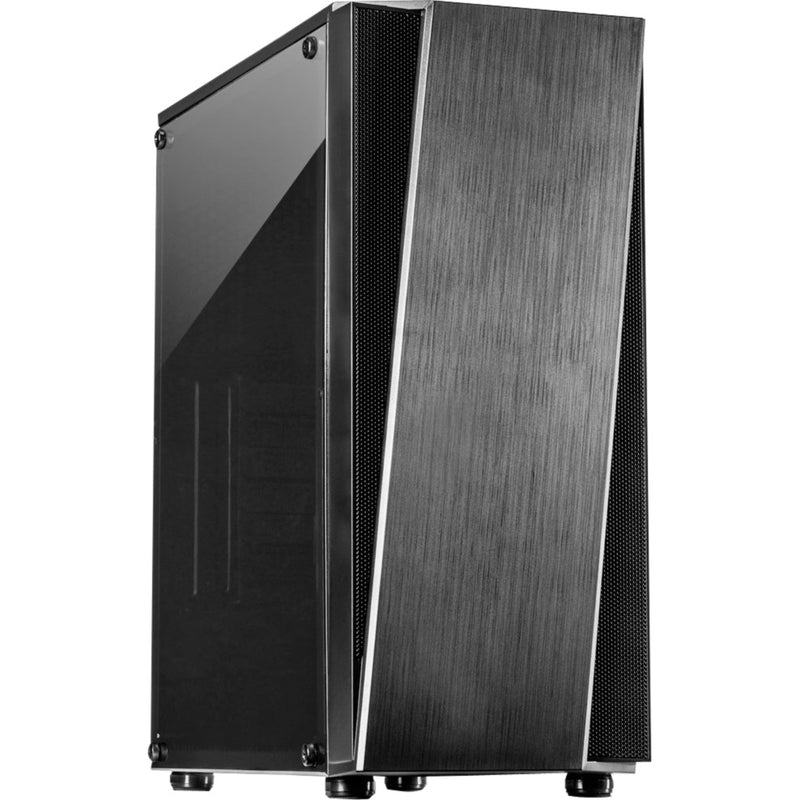 Afbeelding laden in galerijviewer, Inter-tech t-11 televen midi tower behuizing (zwart | 3x usb-a | window)
