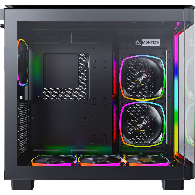 Afbeelding laden in galerijviewer, Montech king 95 pro midi tower behuizing (zwart | 2x usb-a | 1x usb-c | rgb | tempered glass)
