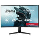 Iiyama g-master red eagle gc2784hsu-b1 27 curved gaming monitor (zwart, 2x hdmi, displayport, 2x usb, 240 hz)