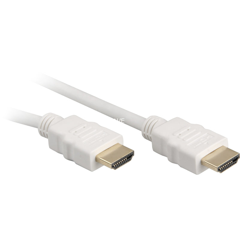 Afbeelding laden in galerijviewer, Sharkoon high speed hdmi kabel met ethernet (wit, 1 meter, 4k, verguld)
